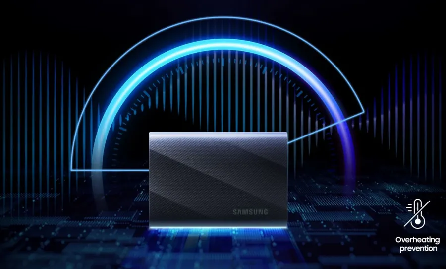 Dysk przenośny Samsung Portable SSD T9 USB 3.2 Gen 2x2 1 TB czarny